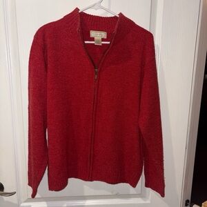 Studio Works Red Women's Cardigan Sweater